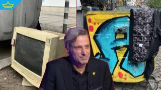 Български актьор превърна кофите на София в сцена (видео)