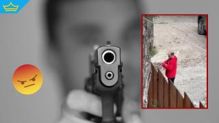 Мъж насочи пистолет срещу свой съсед, хората споделят, че неведнъж са подавали сигнали в полицията (видео)