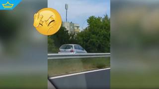 Шофьор кара с километри в насрещното по главен път в Благоевградско (видео)