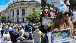 БНТ, БНР и БТА излязоха на протест с искане за по-високи възнаграждения (видео)