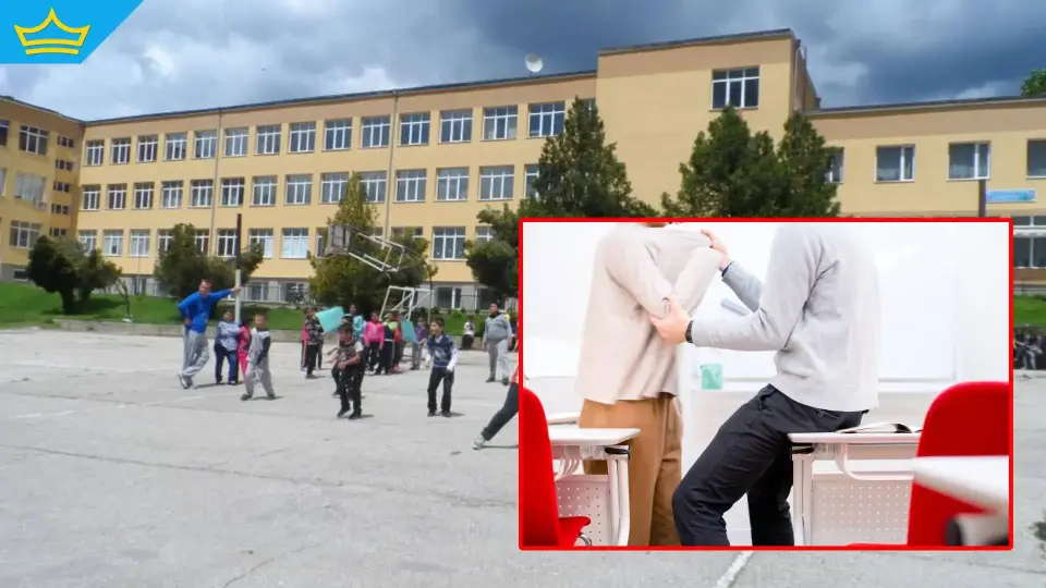 Криминалнопроявен баща нахлу в училище със сина си и го насърчи да бие съученици