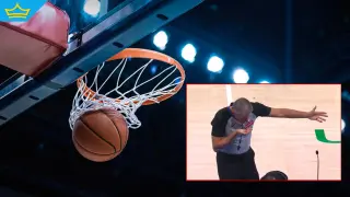 Необичаен старт на финалите в НБА: Разбиха носа на рефера (видео)