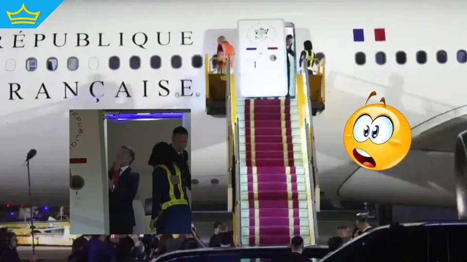 Неудобна ситуация за Макрон: Кадри показват как първата дама го удря в лицето? (видео)