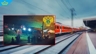 Седем загинаха, след като мост се срути върху пътнически влак в Русия (видео)