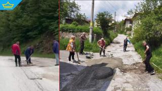 Неволята учи: Жители на смолянско село сами асфалтираха 6-километров път (видео)