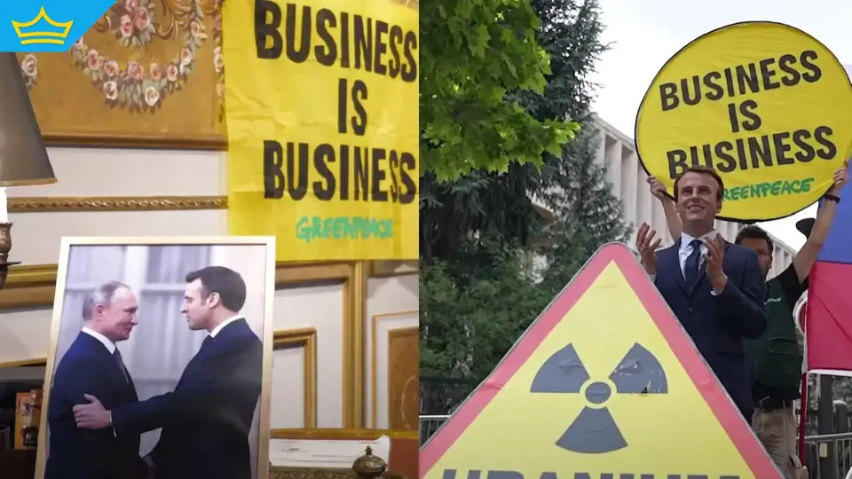 Активисти откраднаха восъчна фигура на Макрон и я сложиха пред руското посолство в Париж (видео)