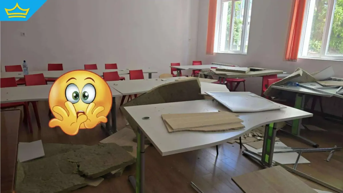 Част от таван се срути по време на час в пловдивско училище