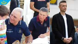 Стоичков, Балъков и Бербатов представиха България в мач на легендите срещу шампионите на Евро 2004 (видео)