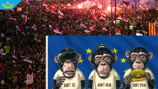 Сърбия протестира, но Европа мълчи