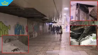 Подлезите на София: Разбита мазилка, отпадъци и миризма на урина (видео)