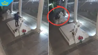 За пореден път посегнаха на гробовете на патриарх Неофит и екзарх Йосиф (видео)