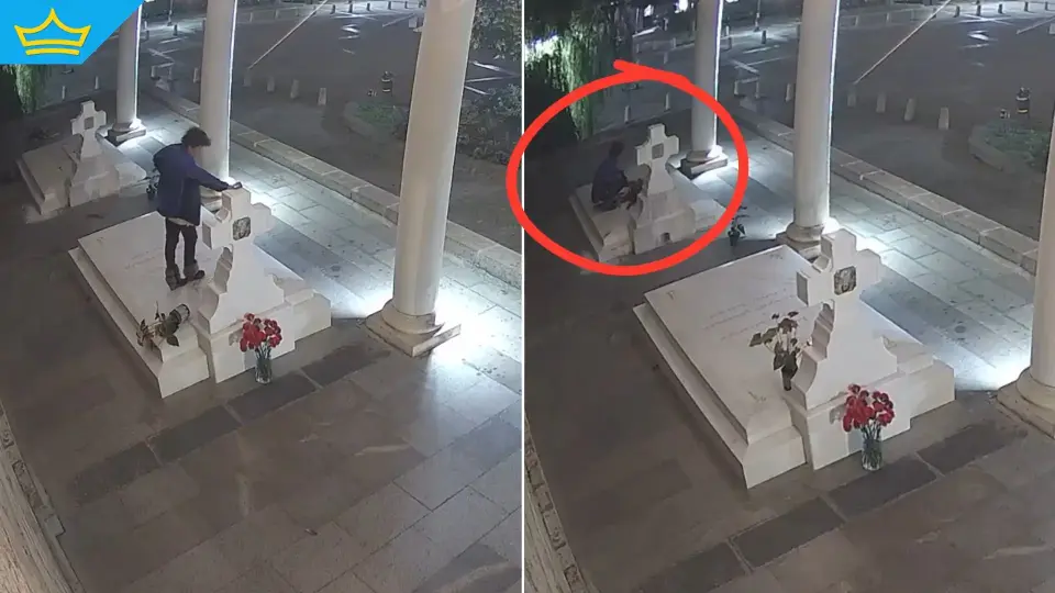 За пореден път посегнаха на гробовете на патриарх Неофит и екзарх Йосиф (видео)