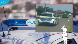 По прокурорско постановление патрулка ескортира спортна кола по АМ „Тракия“ (видео)