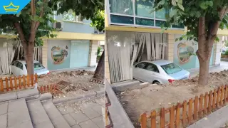 Автомобил влетя в офис в столичния „Манастирски ливади“