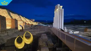 Златни обеци и мраморен гроб разкриват богатство в Хераклея Синтика (видео)