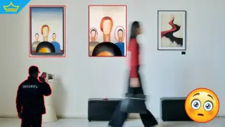 Охранител в руски музей нарисува очички на картина за милион долара, защото му било скучно (видео)