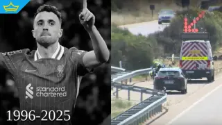 Появиха се първи кадри от мястото на катастрофата, в която загина Диого Жота (видео)