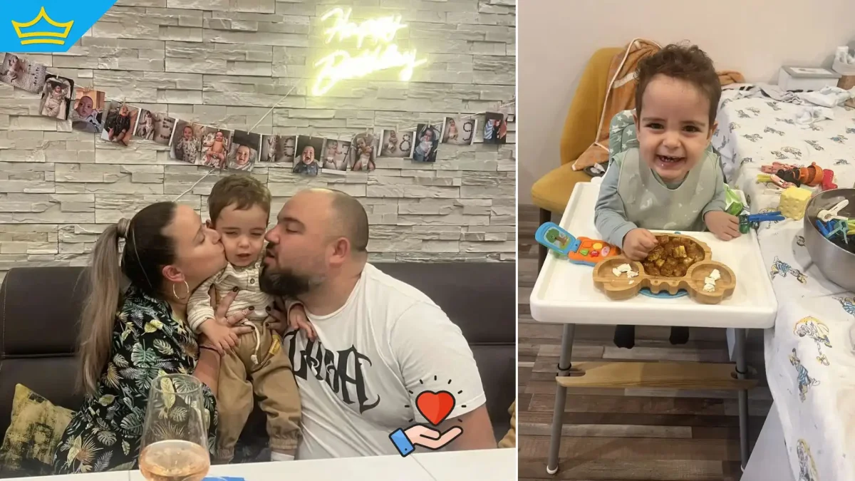 Малкият Виктор се нуждае от подкрепа, за да проходи