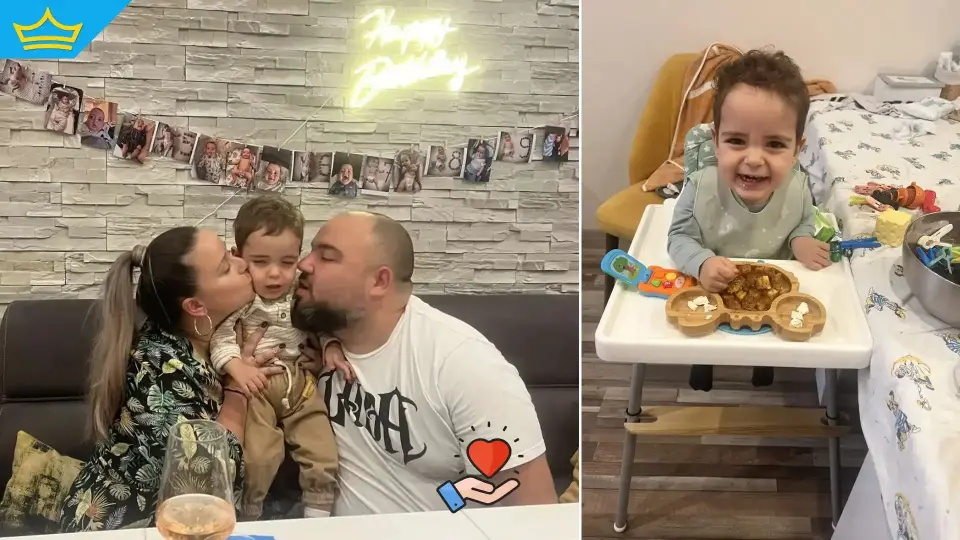 Малкият Виктор се нуждае от подкрепа, за да проходи