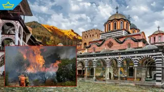 Битката с пожара край Рилския манастир продължава: огънят тлее под земята на 2 000 метра височина (видео)