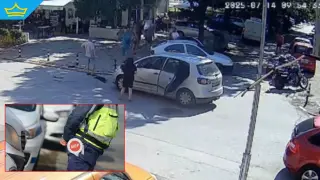 20-годишен шофьор с бясна скорост помете пешеходка на тротоар в Пловдив (видео)