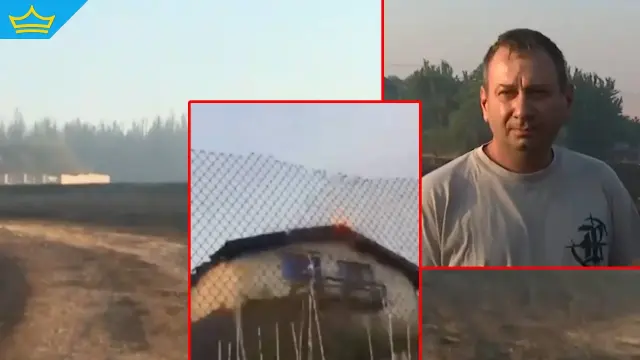 Мъж спаси сам дома си от пожара край Костинброд (видео)