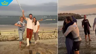 След като постави три рекорда на "Гинес", Стефан Иванов се контузи при първото слизане на брега (видео)