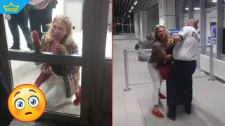Страшен скандал между пътничка, служител на наземния оператор и гранична полиция на летище "Васил Левски" (видео)