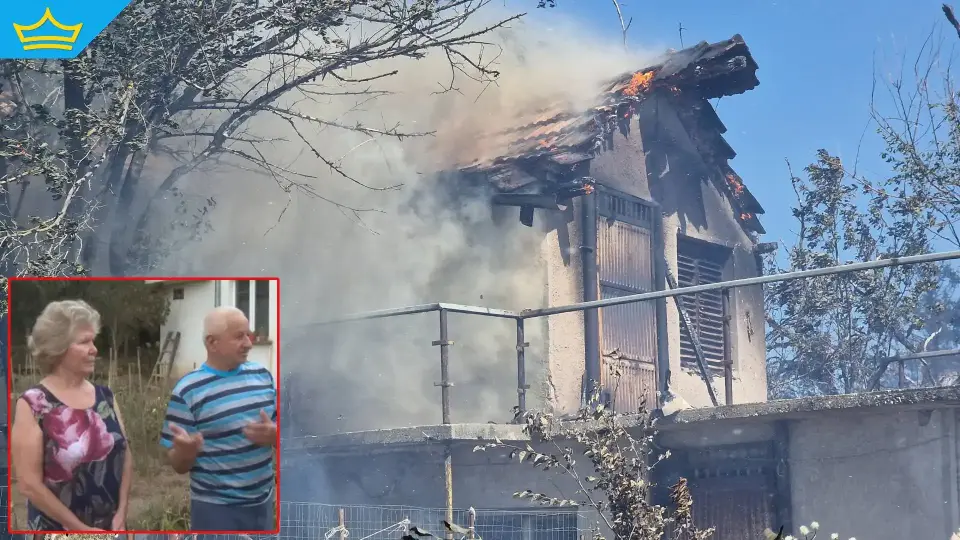 „Гасихме с маркуча, докато животните ни горяха“: Семейство се бори само с пожар в Трънско