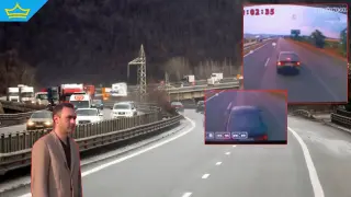 Шофьор нарочно набива спирачки пред тир и предизвиква катастрофа на АМ "Тракия" (видео)