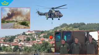 Пилотите на „Кугар", които гасят пожари: Техниката работи на предела си (видео)