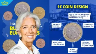 Председателят на Европейската централна банка показа българските евромонети