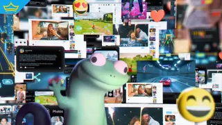 Анимиран гущер стана сензация в мрежата