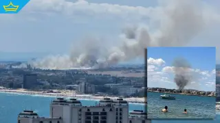 Пожарни от три града се борят със стихия в Несебър (видео)