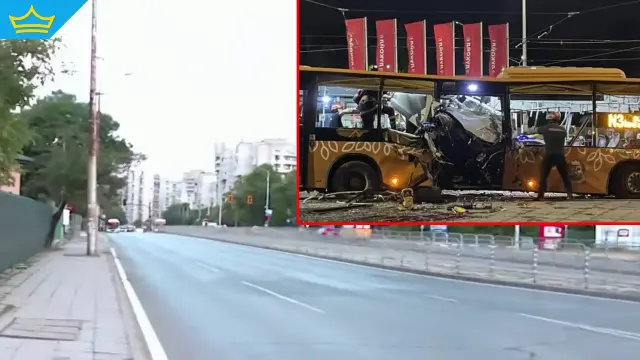 Булевардът, на който кола се заби в автобус, отдавна бил "нелегална писта" особено през нощта (видео)