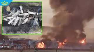 Тепърва ще проверяват дали дерайлиралият и запалил се влак с дизелово гориво заплашва с екокатастрофа района