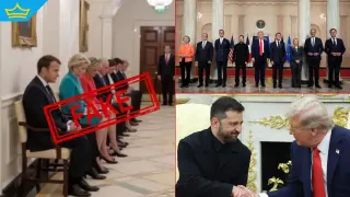 Нелепа фалшива снимка от срещата на Зеленски и евролидерите с Тръмп разпространяват депутати от "Възраждане"