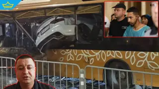 Шофьорът на автобуса, в който се вряза кола, чакал пенсия, а сега е на командно дишане (видео)