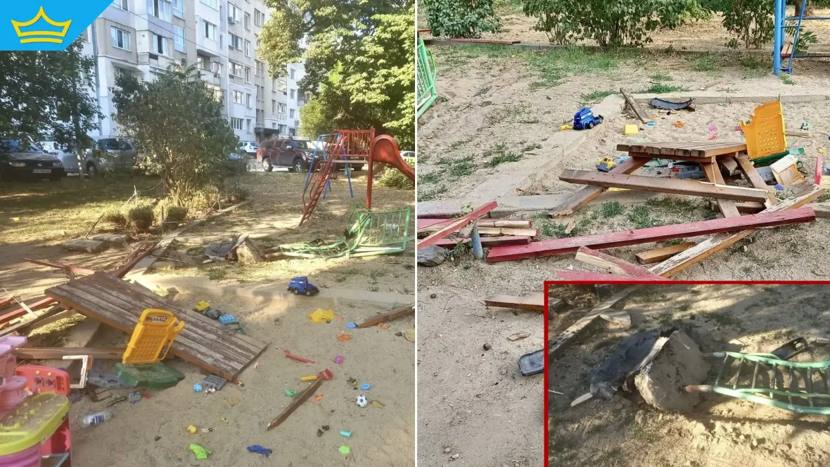 След гонка с полицията пиян шофьор се вряза в детска площадка