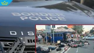 След гонка с полицията заловиха бус с нелегални мигранти в Лозенец