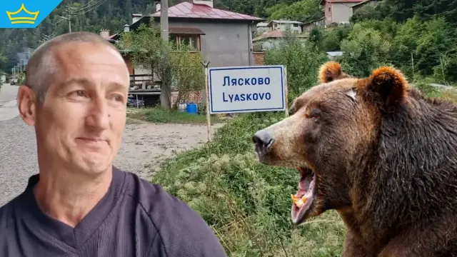 Мъж оцеля при среща с мечка и малкото ѝ в Лясково (видео)