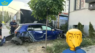 След като шофьор се заби в блок в столицата: Изграждат нови пешеходни пътеки (видео)