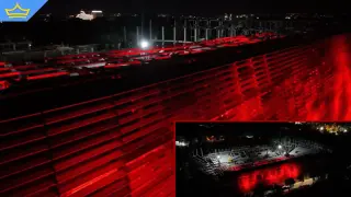 Тестваха новото осветление на реконструирания стадион "Българска армия" (видео)