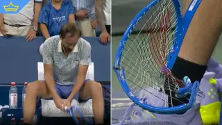 Наказаха Даниил Медведев след избухване по време на мач в САЩ (видео)