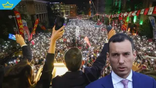 Васил Терзиев се включи в голям протест в Истанбул срещу арестите на опозиционни кметове