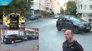 Боклукчийски камион блъсна възрастна жена и бебе в количка на кръстовище в София (видео)