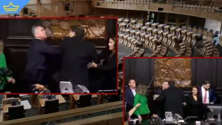 Заседание на мексиканския Сенат завърши със сбиване (видео)