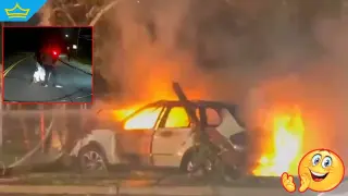 Футболист и баща му спасиха мъж от горящ автомобил в щата Ню Йорк (видео)