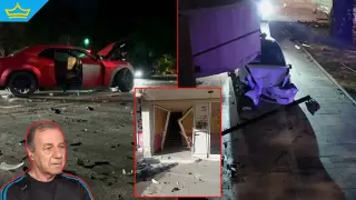 След тежък сблъсък автомобил се вряза във входа на жилищен блок в Асеновград (видео)