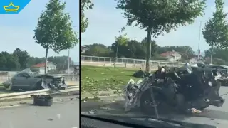 Шофьор-камикадзе загина, след като се заби в дърво, движейки се с над 200 км/час в София